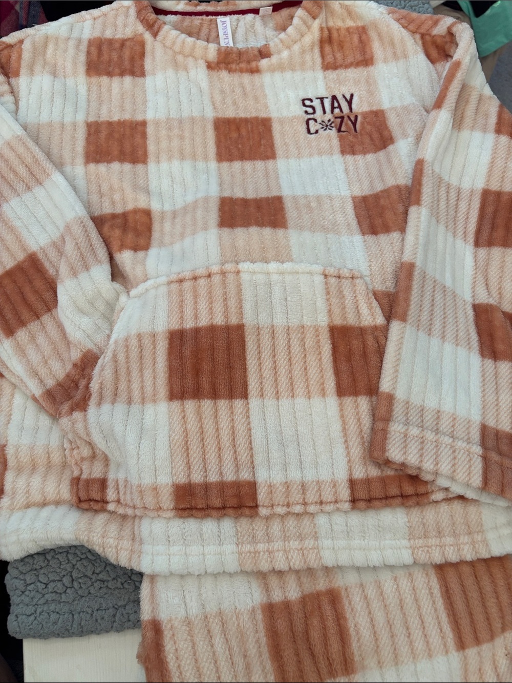NWOT Joyspun plush pajama set